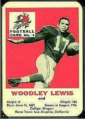 Woodley Lewis Football Cards 1960 Mayrose Cardinals Prices