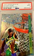 Shawn Kemp Basketball Cards 1993 Upper Deck SE Behind the Glass Prices