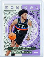 Cade Cunningham [Purple Flood] #24 Basketball Cards 2022 Panini Obsidian Equinox Prices