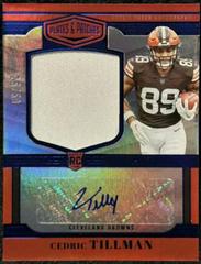Cedric Tillman [Blue] #RPA-24 Football Cards 2023 Panini Plates and Patches Rookie Patch Autographs Prices