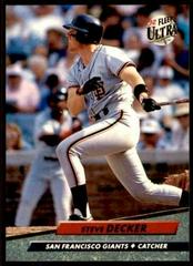 Steve Decker Baseball Cards 1992 Ultra Prices