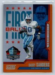 Barry Sanders [First Down] #9 Football Cards 2023 Panini Score First Ballot Prices