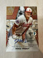 Mike Trout [1st Edition Gold] #BSA-MTR Baseball Cards 2023 Topps Series 1 Stars Autographs Prices