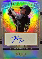 Kahlil Watson [Holo] #YES-KW Baseball Cards 2022 Panini Select Youth Explosion Signatures Prices