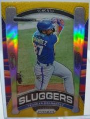 Teoscar Hernandez [Gold Prizm] #SL3 Baseball Cards 2021 Panini Prizm Sluggers Prices