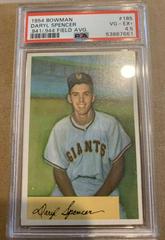 Daryl Spencer [.941/ .944 Field Avg.] #185 Baseball Cards 1954 Bowman Prices