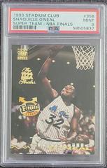 Shaquille O'Neal [Super Team NBA Finals] #100 Basketball Cards 1993 Stadium Club Prices