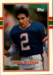Raul Allegre Football Cards 1989 Topps Traded Prices