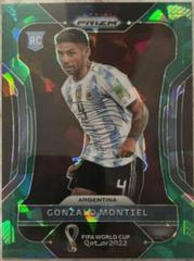 Gonzalo Montiel [Green Ice] #3 Soccer Cards 2022 Panini Prizm World Cup Prices