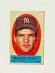 Ralph Terry [Blank Back] Baseball Cards 1963 Topps Peel Offs Prices