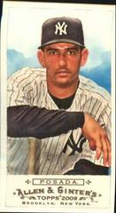 Jorge Posada [Mini Bazooka Back] Baseball Cards 2009 Topps Allen & Ginter Prices
