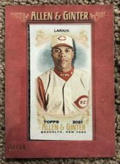 Barry Larkin [Framed Mini Cloth] Baseball Cards 2021 Topps Allen & Ginter Prices