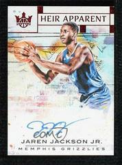 Jaren Jackson Jr. [Ruby] #JJJ Basketball Cards 2018 Panini Court Kings Heir Apparent Autographs Prices