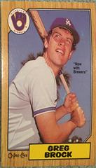 Greg Brock #26 Baseball Cards 1987 O Pee Chee Prices