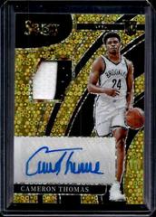 Cameron Thomas [Gold Prizm] Basketball Cards 2021 Panini Select Rookie Signatures Prices