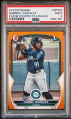 Gabriel Gonzalez [Orange] #BP-133 Baseball Cards 2023 Bowman Paper Prospects Prices