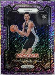 Victor Wembanyama [Purple Millionaire Shimmer] #81 Basketball Cards 2023 Panini Prizm Monopoly Prices
