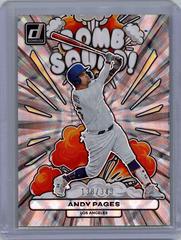 Andy Pages [Silver] #BS6 Baseball Cards 2023 Panini Donruss Bomb Squad Prices