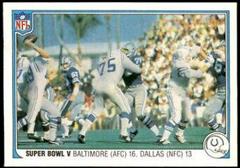 Super Bowl V [Baltimore 16, Dallas 13] Football Cards 1983 Fleer Team Action Prices