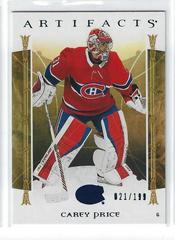 Carey Price [Royal Blue] Hockey Cards 2022 Upper Deck Artifacts Prices