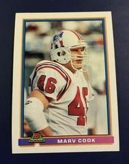 Marv Cook #336 Football Cards 1991 Bowman Prices