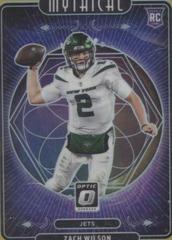 Zach Wilson [Gold] Football Cards 2021 Panini Donruss Optic Mythical Prices