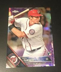 Trea Turner [Purple Refractor] Baseball Cards 2016 Topps Chrome Prices