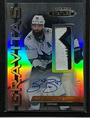 Brent Burns [Autograph Patch] #G-8 Hockey Cards 2021 Upper Deck Stature Gravitas Prices