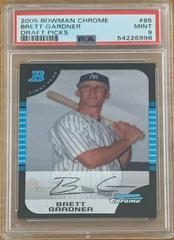 Brett Gardner #85 Baseball Cards 2005 Bowman Chrome Draft Picks Prices