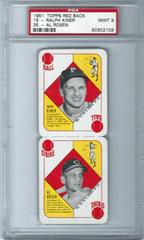 Ralph Kiner, Al Rosen Baseball Cards 1951 Topps Red Back Prices
