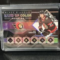 Jake Sanderson #BCR-SA Hockey Cards 2022 Upper Deck Black Diamond Band of Color Rookies Prices