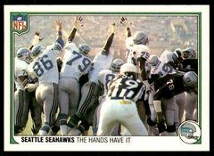 Seattle Seahawks [The Hands Have It] #52 Football Cards 1983 Fleer Team Action Prices