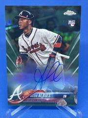 Ozzie Albies [Green Refractor] #RA-OA Baseball Cards 2018 Topps Chrome Rookie Autograph Prices