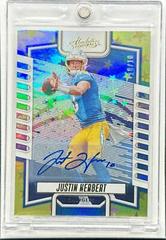 Justin Herbert [Signature Gold Stars] #1 Football Cards 2023 Panini Absolute Prices