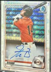 Hunter Bishop [Orange Refractor] #BCMA-HB Baseball Cards 2020 Bowman Chrome Mega Box Mojo Autographs Prices