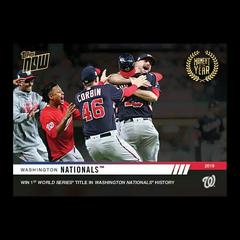 Washington Nationals Baseball Cards 2019 Topps Now Moment of the Year Prices
