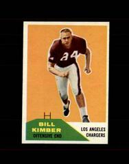 Bill Kimber Football Cards 1960 Fleer Prices