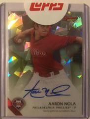 Aaron Nola [Atomic Refractor] Baseball Cards 2015 Bowman's Best of Autographs Prices