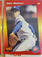 Greg Maddux #19 Baseball Cards 1992 Panini Donruss Triple Play Prices