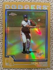 Adrian Beltre [Gold Refractor] #105 Baseball Cards 2004 Topps Chrome Prices