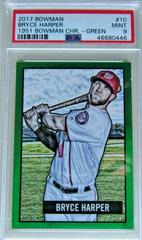Bryce Harper [Green] Baseball Cards 2017 Bowman 1951 Chrome Prices
