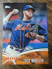 Zack Wheeler Baseball Cards 2014 Topps Future Is Now Prices