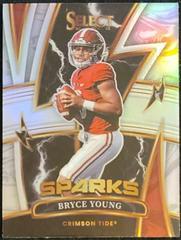 Bryce Young [Silver] Football Cards 2022 Panini Select Draft Picks Sparks Prices