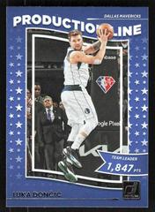 Luka Doncic #9 Basketball Cards 2022 Panini Donruss Production Line Prices