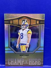 Matt Gay [Holo] #CH-17 Football Cards 2022 Panini Donruss Champ is Here Prices