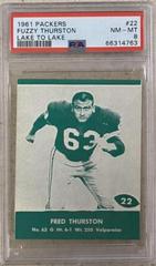 Fuzzy Thurston Football Cards 1961 Lake to Lake Packers Prices