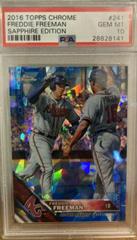 Freddie Freeman Baseball Cards 2016 Topps Chrome Sapphire Prices