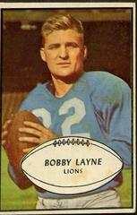 Bobby Layne Football Cards 1953 Bowman Prices