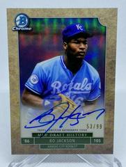 Bo Jackson [Autograph] Baseball Cards 2016 Bowman Draft Chrome MLB History Prices