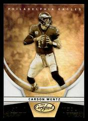 Carson Wentz Football Cards 2019 Panini Certified Gold Team Prices
